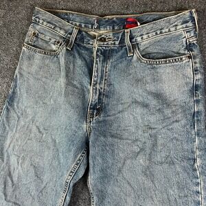 Denizen Levis 285 Jeans Mens 34x30 Blue Denim Cotton Mid Rise Relaxed Fit Travel